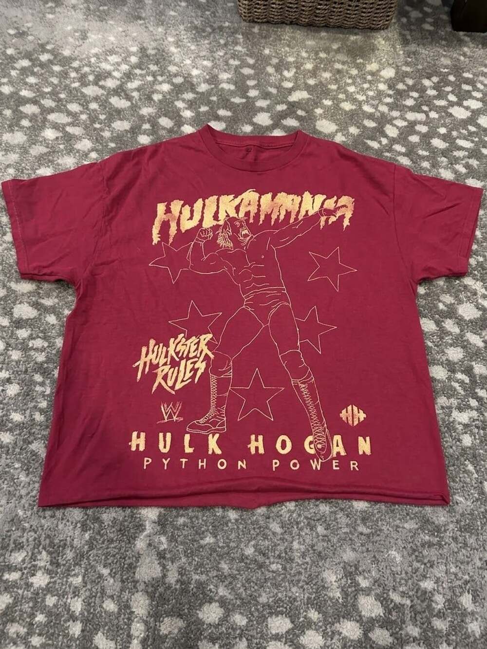 Ripple Junction Hulk Hogan Hulkamania T-Shirt Size XL Red Python Power